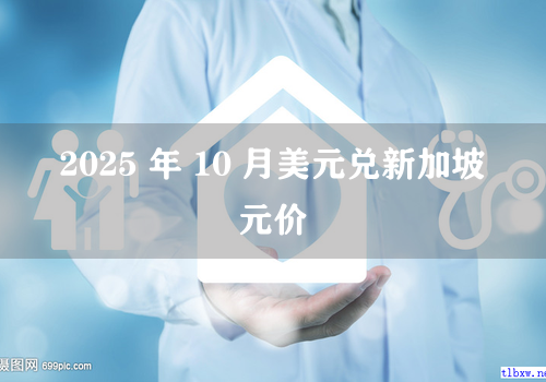 2025 年 10 月美元兑新加坡元价