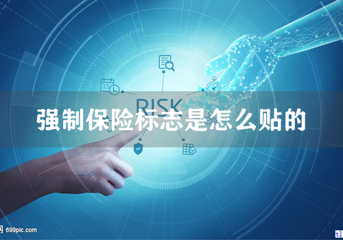 强制保险标志是怎么贴的