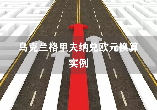 乌克兰格里夫纳兑欧元换算实例