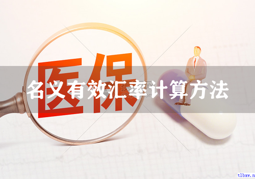 名义有效汇率计算方法