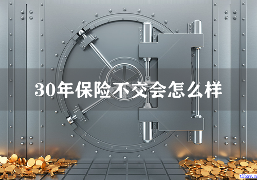 30年保险不交会怎么样