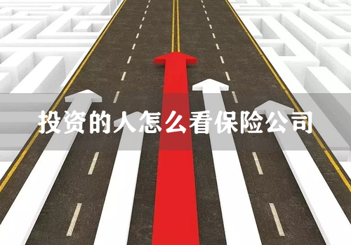 投资的人怎么看保险公司