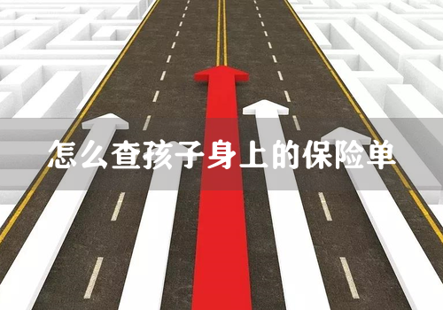 怎么查孩子身上的保险单