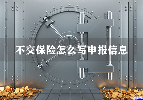 不交保险怎么写申报信息