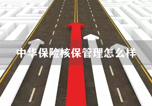 中华保险核保管理怎么样