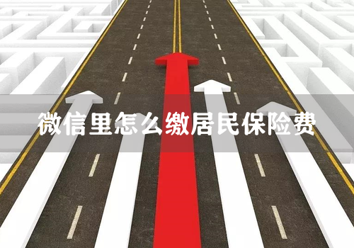 微信里怎么缴居民保险费
