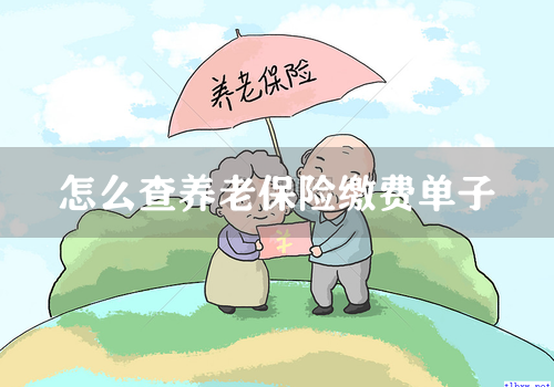 怎么查养老保险缴费单子