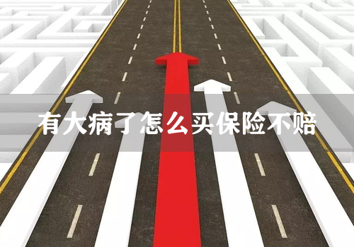 有大病了怎么买保险不赔