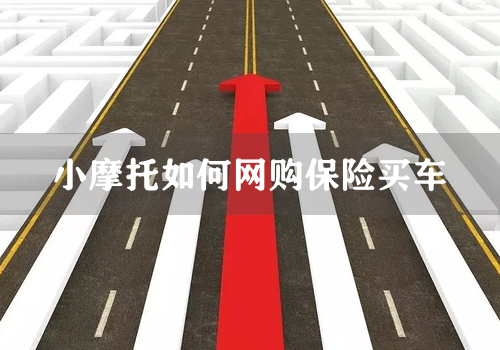 小摩托如何网购保险买车